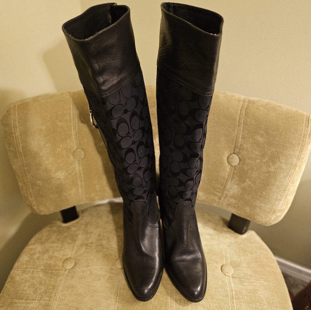 Coach boots size 9.5 black